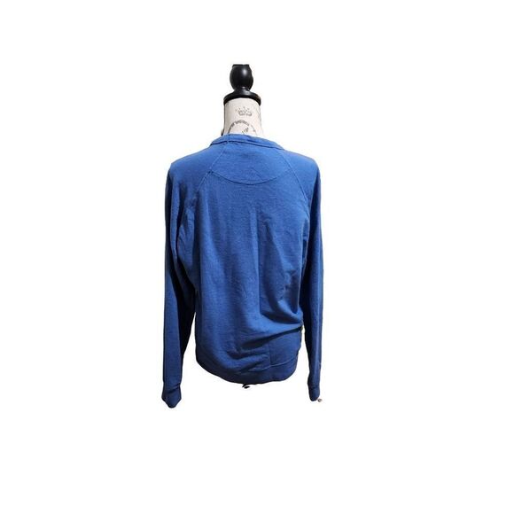 Myrtle Beach Ladies Side Large Blue Coral Lightweight Sweatshirt - Picture 4 of 5